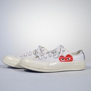 CONVERSE X COMME DES GARCONS CHUCK TAYLOR LOW TOP SNEAKERS SZ 5M/ 7W